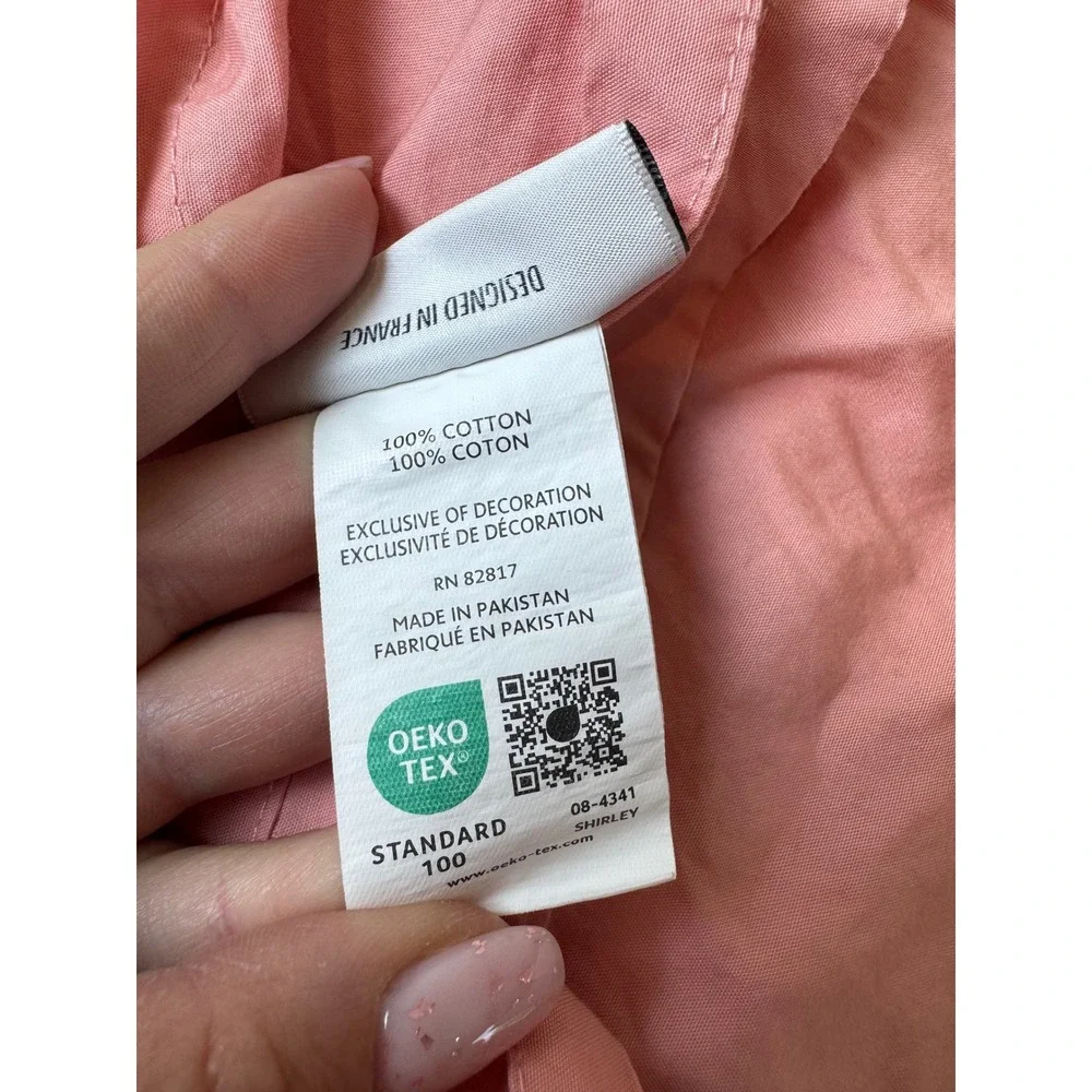 Lacoste 100% Cotton Sheet Set‎ Twin XL Shirley Pink 4 Piece Minimalist Preppy